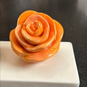 Nora Fleming Orange Flower Mini